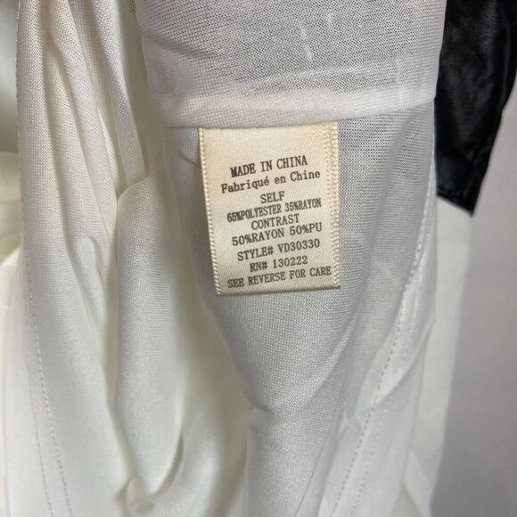 Very J Women Faux Leather Asymmetrical Sleeveless Dress Size M - Picture 4 of 8